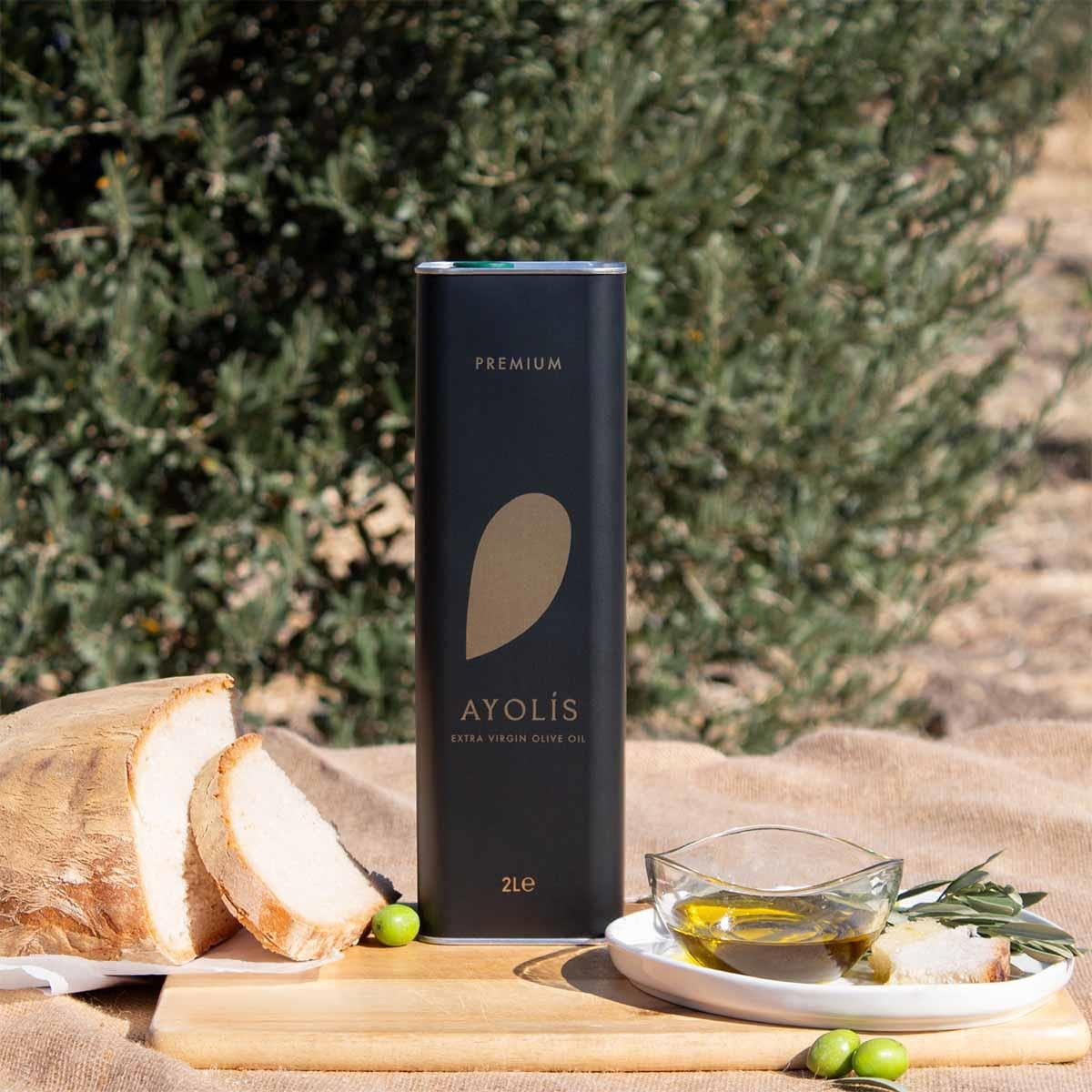 Ayolis Premium Gourmet Memecik Extra Virgin Olive Oil, 2L – Early Harvest, Cold Extracted